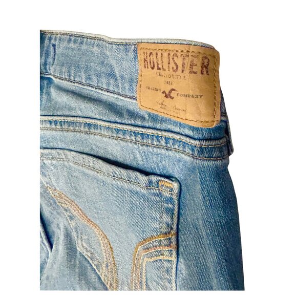 Hollister Light Wash Ripped Jeans Distressed Denim - Picture 5 of 8